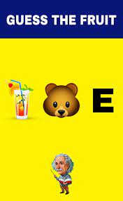 Guess The Fruit By Emoji Emoji Puzzles Riddles In 2021 Emoji Puzzle Emoji Games Riddles
