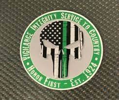 The company thin blue line usa offers its own punisher skull sweatshirts and patches, but denies any correlation with vigilante justice. Thin Green Line Punisher Skull Flag Sticker Decal Free Shipping Ebay