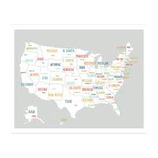 printable united states map digital download map travel map etsy