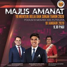 Semoga terus cemerlang dalam menjalankan tugas dan amanah demi sukan negara. Kbsmalaysia Majlis Amanat Yb Menteri Belia Dan Sukan Facebook
