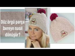 Diy En Kolay Orgu Bere Ve Pon Pon Yapimi Youtube Bere Sapka Orgu