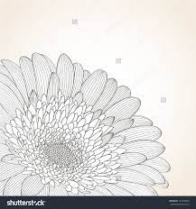 Abstract Floral Background Vector Flower Gerbera Element For Design Vector Flowers Floral Background Abstract Floral
