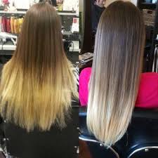 You need the right hair cut for a side part. Bad Ombre Hair Fail