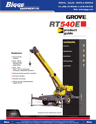 Grove Rt540e Product Guide Manualzz Com