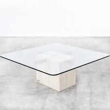 Toughened glass coffee table with black marble base, length 110cms width 60cms height 47cms perfect condition collection only. 1970s Artedi Italian Travertine Base Glass Top Coffee Table For Sale At 1stdibs