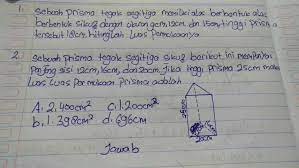 Sebuah prisma alasnya berbentuk segitiga sama sisi dengan panjang sisinya 24 cm. Tolong Dong Jawab Besok Dikumpulkan Plisssssssssssssssssssssss Beserta Caranya Oke Brainly Co Id