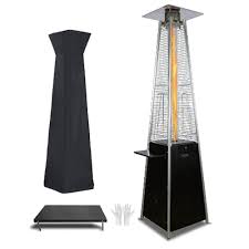 Outdoor Propane Patio Heater 48 000 Btu Patio Pyramid Heater With Cover Outdoor Patio Heater Quartz Glass Tube Heater For Outdoor Use With Wheels Ground Nails Detatable Table Walmart Com