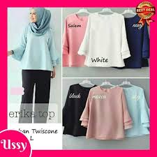 Blouse muslimah wanita baju muslim atasan murah cewek dewasa tunik terusan blus baju kaos lengan panjang pendek blush super hot sale terbaru 2. Baju Atasan Blus Wanita Muslim Shamal Busui Friendly U95 Atasan Blouse Wanita 879 Baju Blouse Wanit Shopee Indonesia