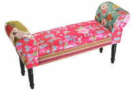 Bancs Tables Et Chaises Banc Rio Design Patchwork Inside75 Table Et Chaises Bout De Lit Petit Meuble