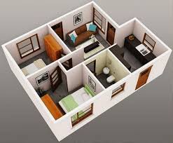 30 Denah Rumah Type 36 Desain Minimalis 1 2 Lantai