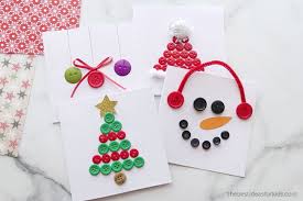 You probably have some idea of what kind of card you want to send (a lengthy letter or something short and sweet). Christmas Button Cards The Best Ideas For Kids
