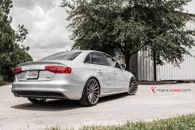 Silver Audi A4 On Color Matched Custom Wheels Custom Wheels Audi A4 Audi