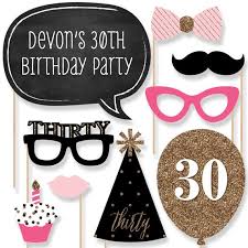 30th Birthday Photo Booth Props Printable Pin On 30th Birthday Ideas