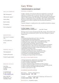 administrative assistant cv sample