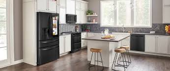 lg matte black stainless steel kitchen