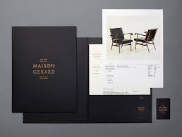 Lovely Stationery For Maison Gerard Love The Black Folders With Copper Print Print Designs Inspiration Identity Design Graphic Design Inspiration