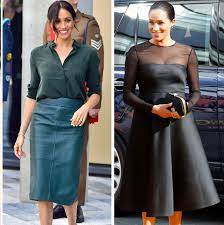 Meghan wore the 'pyper' dress by la ligne ($395). Best Meghan Markle Outfits Meghan Markle Royal Duchess Style