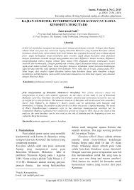 Sebaliknya, kalimat opini menyatakan kalimat yang masih bersifat gagasan, pendapat, saran ataupun kritik dari seseorang atau segolongan orang yang belum ada pembuktian mengenai kebenarannya. Pdf Kajian Semiotik Interpretasi Puisi Kurofune Karya Kinoshita Mokutaro