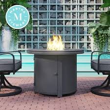 Wadeo low pressure lpg propane gas fireplace fire pit flame failure safety control valve kit, low pressure propane fire pit replacement part with 3/8 flare inlet & outlet 4.5 out of 5 stars 323 3 offers from $17.75 Martha Stewart Thornfield 32 75 In W 30000 Btu Dark Gray Portable Tabletop Aluminum Propane Gas Fire Table In The Gas Fire Pits Department At Lowes Com