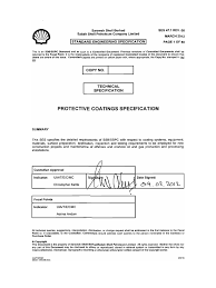 See sarawak shell berhad's products and suppliers. 255312131 Ses 47 1 Protective Coatings Specification Rev 08 Specification Technical Standard Paint
