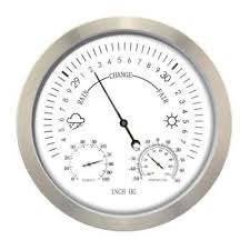 Weerstation Barometer Rvs Weather Clock