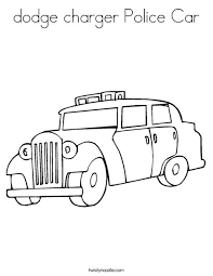 Download this adorable dog printable to delight your child. Dodge Charger Police Car Coloring Page Twisty Noodle