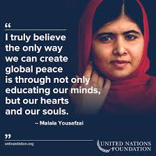 9 Inspiring Malala Quotes Human Rights Ambassadors Change The World Become On At Http Www Fuzeus Com Malala Quotes Human Rights Quotes Peace Quotes