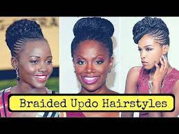 Braided Updo Hairstyles For Black Women 2018 Lillie Hair Magazine Braided Hairstyles Updo Black Hair Updo Hairstyles Black Braided Updo