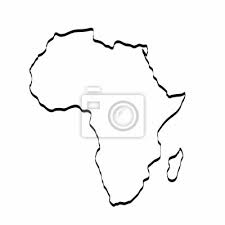 / 12 — verlag fraus/karel broz; Afrika Karte Kontur Grafik Freihandzeichnen Auf Weissem Hintergrund Wandposter Poster Vereinfacht Skizziert Kreide Myloview De