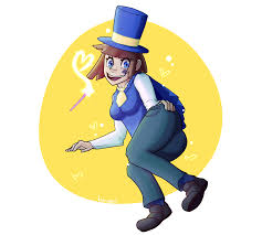 Not Hat Kid By Greatdeadsnake On Newgrounds Typically wears a purple tophat, purple jacket, yellow cape, and has blue_eyes, brown hair, and a ponytail. not hat kid by greatdeadsnake on newgrounds