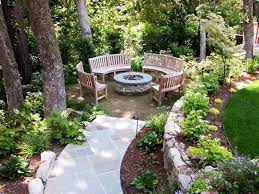 Supporting or retaining walls for the audience seating area in a roman or greek. 40 Circular Fire Pit Seating Area Ideas Round Patio Designs