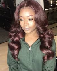 Layered and straight, sew in hairstyle, dyed with baby pink shade looks sweet and makes a very soft, sleek style statement. 49 Perfect Curly Weave Hairstyle That Turns Your Head In 2021 Style Easily