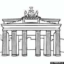 Pin By Ryanou On Colouring Pages Brandenburg Gate Coloring Pages Brandenburg