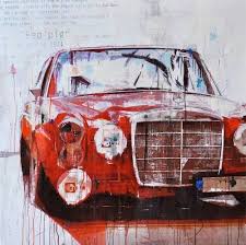 Mercedes Red Pig Markus Haub Automotive Art Automotive Artwork Automotive