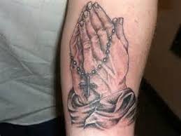 Folded Hands With Rosary