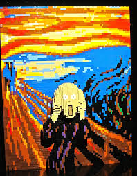 The Scream Art Work By Nathan Sawaya All Made From Lego Bricks Lego Art Edvard Munch Art