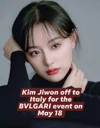 Kim Jiwon finally has an update that she will attend the BVLGARI event