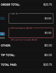 Up to the date of activation or the first purchase how to use dominos gift card is not active. Five Dollar Tip On Order With A Zero Gc Balance That S New Dominos