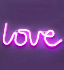 Led Love Sign This Funky And Retro Style Neon Pink Led Sign Is The Perfect Way To Brighten Any Room Hang It On A Love Neon Sign Pink Neon Lights Neon