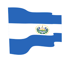 El Salvador Waving Flag Flag Salvador El Salvador