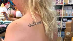 Premium quality tattoo(s) easytatt storage pouch application. Bad Thai Tattoo Tourist Gets Fresh Spring Rolls Tattooed On Her Back Photo Coconuts Bangkok
