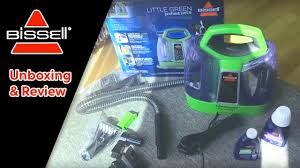 Bissell Little Green Portable Spot And Stain Cleaner 1400m Instructions Unboxing And Review Of Bissell Little Green Proheat Carpet Upholstery Cleaner Youtube