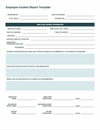 Free Incident Report Templates Forms Smartsheet