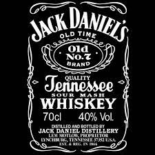 Jack daniels white logo states only the name and a short description of the drink. Jack Daniels Schriftart