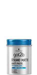 Strandmatte aktuell bei rossmann für 2,99 euro im angebot! Got2b Schwarzkopf Strandmatte Haarstyling Paste Surfer Look 1er Pack 1 X 100ml Amazon De Beauty
