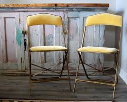 Vintage Pair Of Velvet Folding Chairs Hollywood Regency Gold Etsy Metal Folding Chairs Folding Chair Eclectic Interior