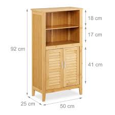 Badezimmerschrank Bambus Der Lamell Serie Furs Bad