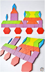 Easy diy stamps from wine corks. Tangram Train Tangram Puzzles For Kids Craftionary