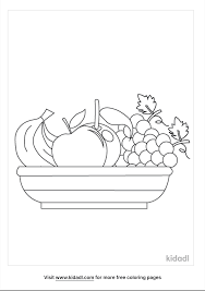 Teach your child how to identify colors and numbers and stay within the lines. Fruit Basket Coloring Pages Free Food Coloring Pages Kidadl