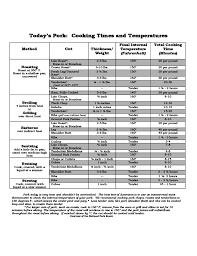 pork cooking times and temperatures chart free download